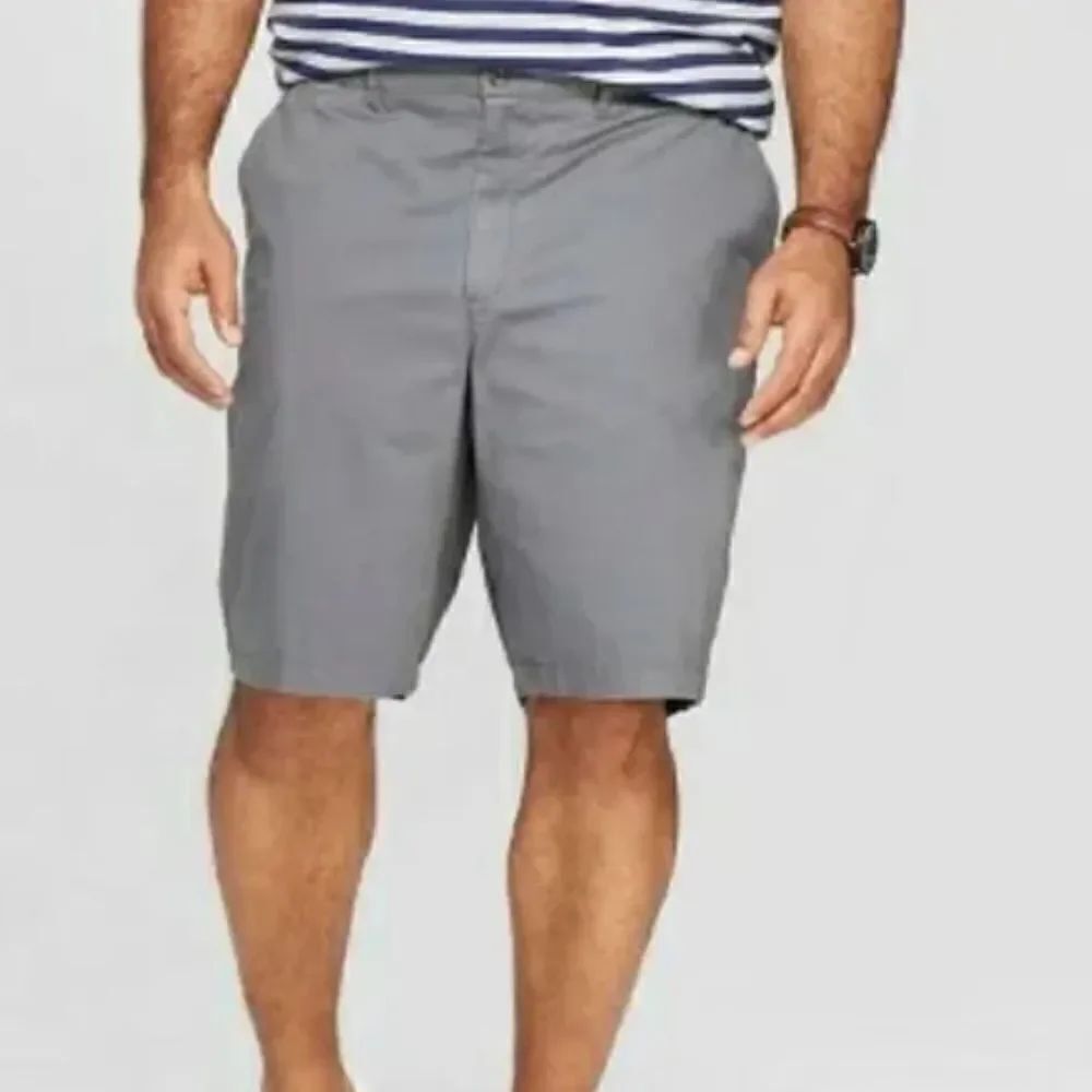 NWT Merona Flat Front Light Gray Shorts Size 42